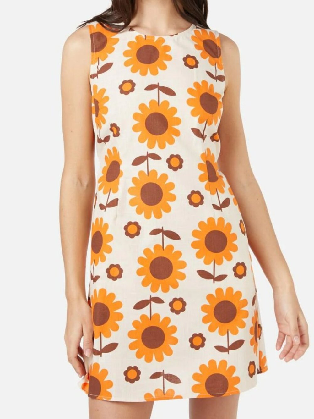 Retro Agatha Daisy Mini Shift Dress